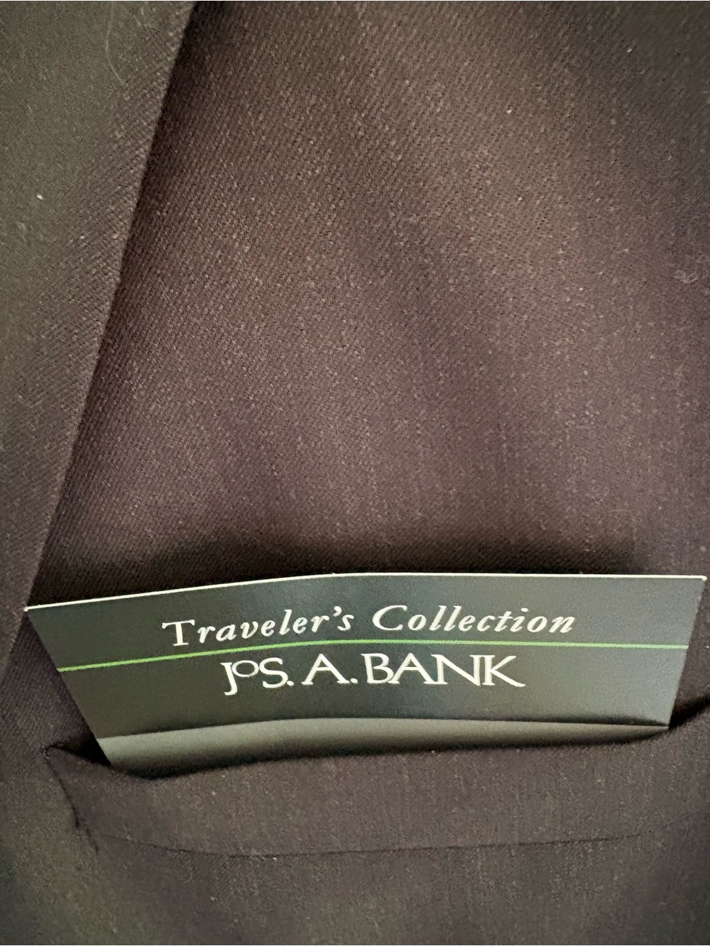 SUPERFINE Black Men's Sport Coat Blazer - Traveler's Collection Insert Visible
